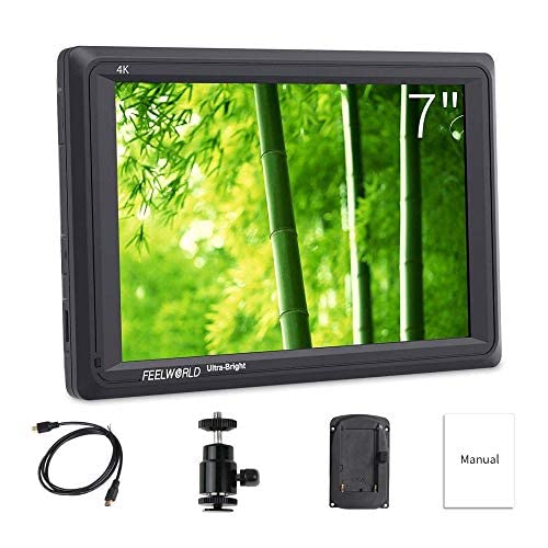 【送料無料】FEELWORLD FW279 7インチ カメラ モニター 2200nit 超高輝度 4K HDMI 入力/出力 1920x1200の解像度 内蔵スピーカー ビデオ|デンダ店