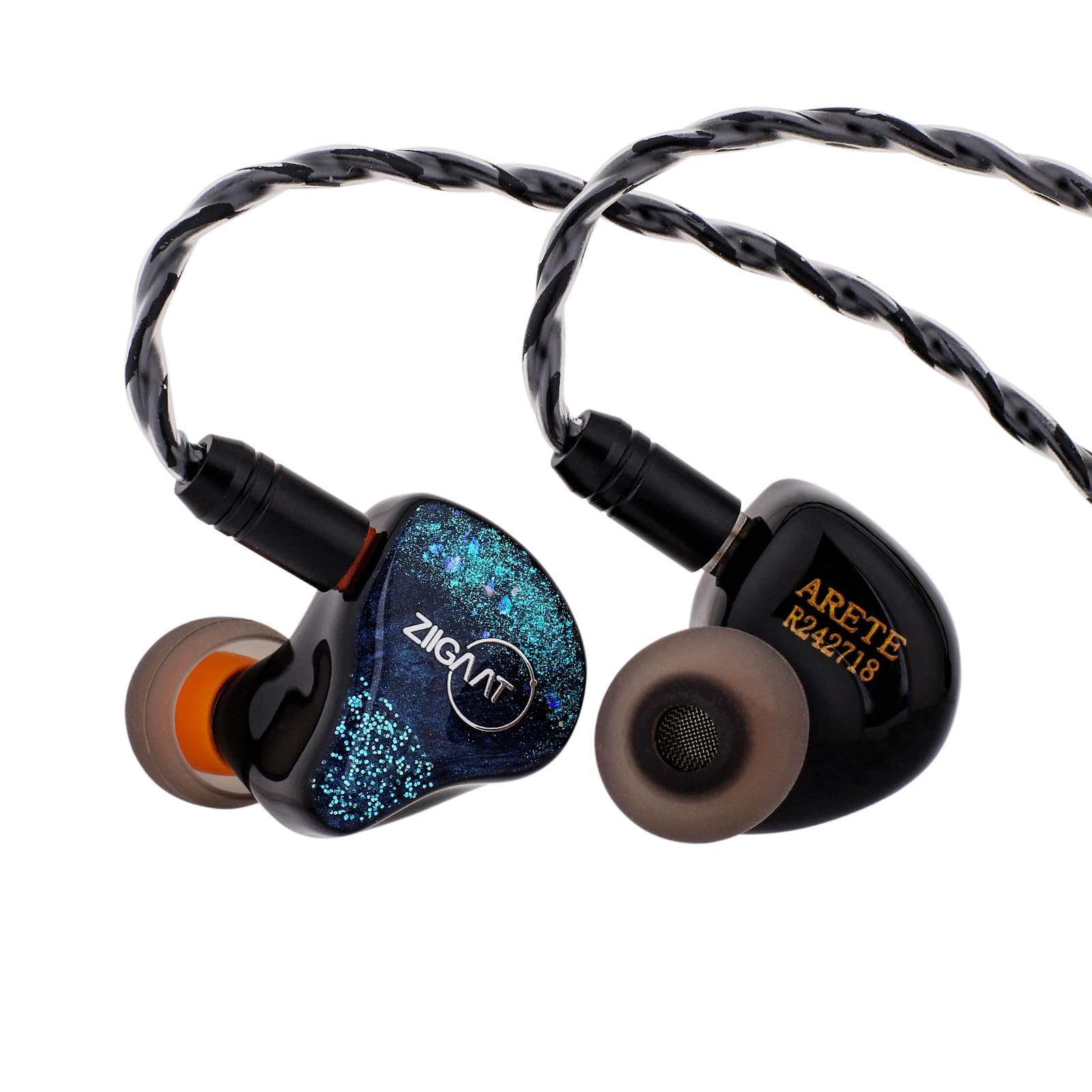 【送料無料】Linsoul ZiiGaat×Fresh Review Arete 1DD+4BAハイブリッド型ブラックハイエンドHiFiイヤフォン 頑丈な10mmバイオセルロー|デンダ店