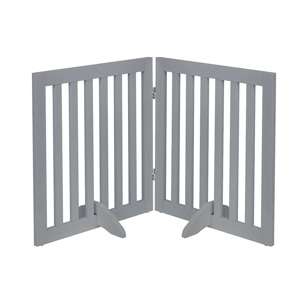 【送料無料】【10％OFFクーポン配布中】unipaws ペットゲート 置くだけ簡単 木製 折りたたみ式 伸縮可能（幅91-96cm 高さ61cm） 玄関/階｜デンダ店