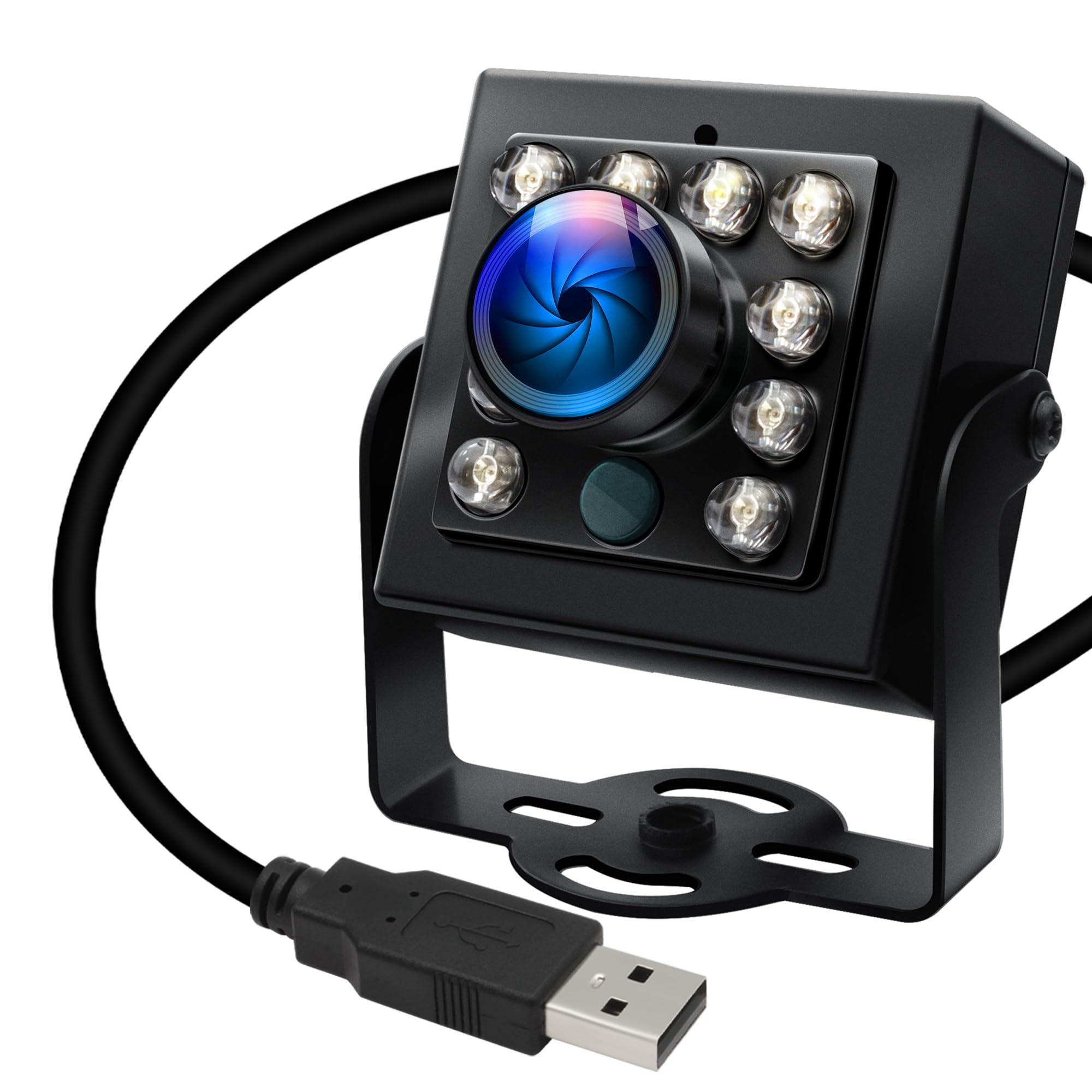 【送料無料】【10%OFFクーポン配布中】ELP 1080P USBカメラ 60FPS 高速IRカット 昼夜ビジョン 170°魚眼超広角レンズ付き プラグアンド|デンダ店