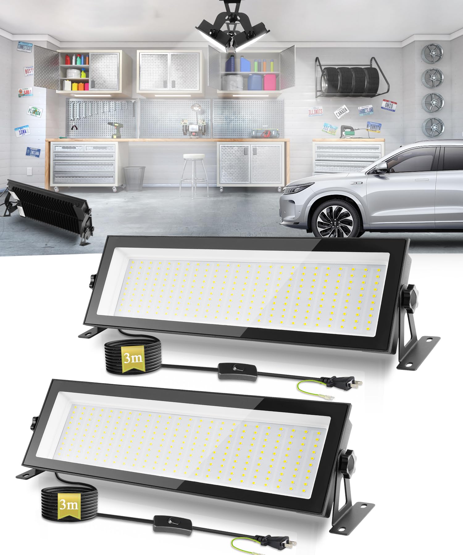 【送料無料】【10%OFFクーポン配布中】LED高天井灯 投光器LED120W 高輝度 13000lm【1200W水銀灯相当】ハイベイライト 5500K昼白色 IP66|デンダ店