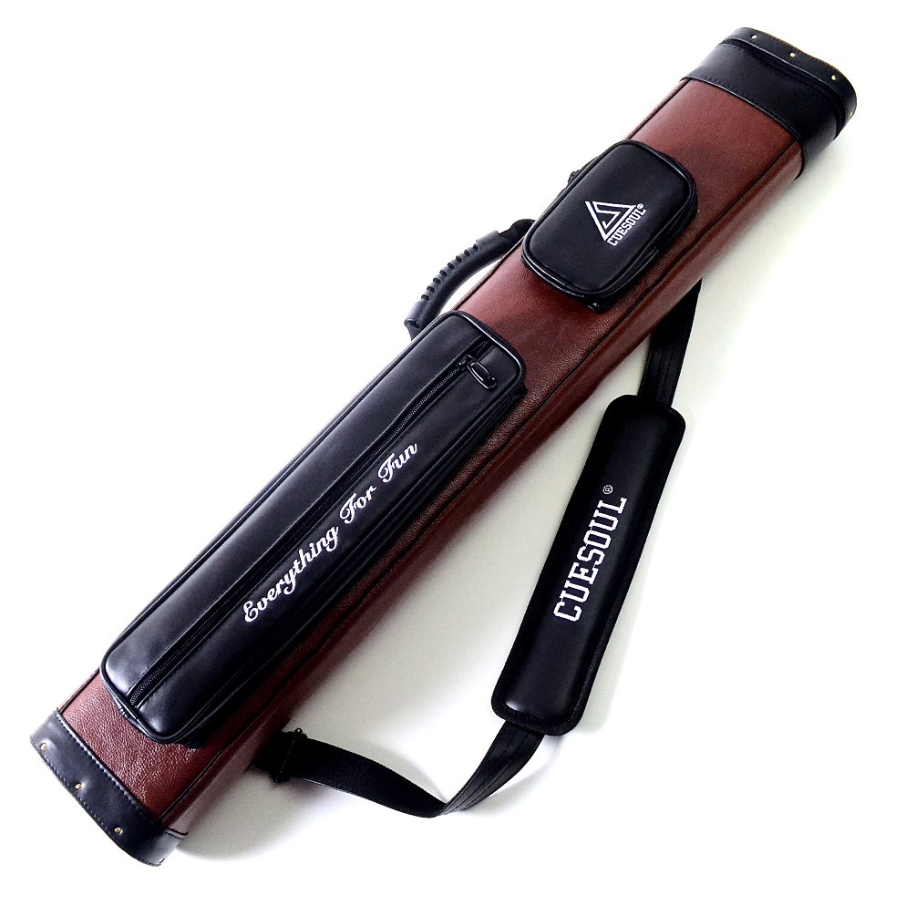 【送料無料】【10%OFFクーポン配布中】CUESOUL Soocoo Series 2x4のハードプールキューケース-バット2本とシャフト4本収納可(ケース4
