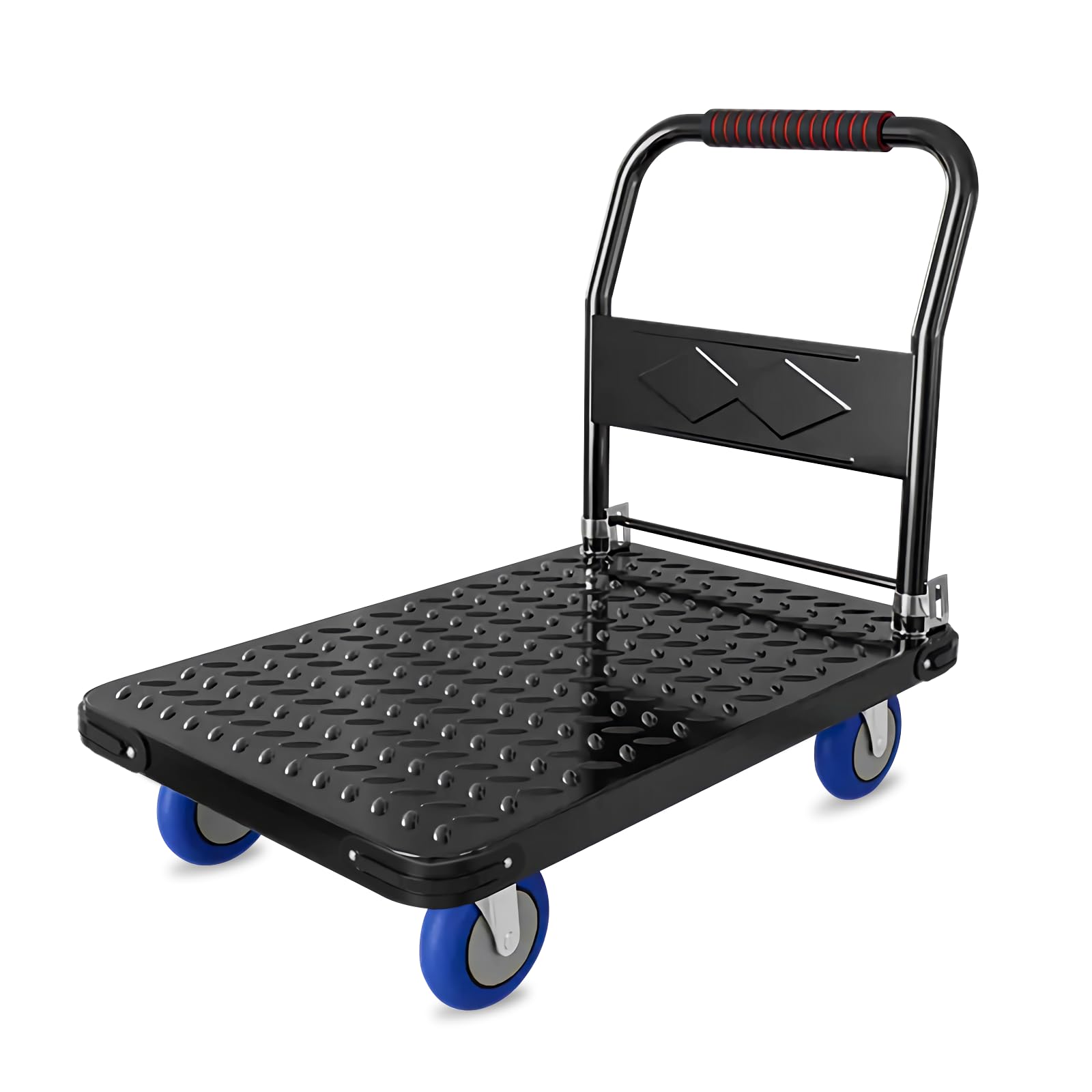 【送料無料】【10％OFFクーポン配布中】映澤 台車 折りたたみ 耐荷重700KG スチール製 1.5mm厚鋼板製 静音 手押し台車 キャスター付き