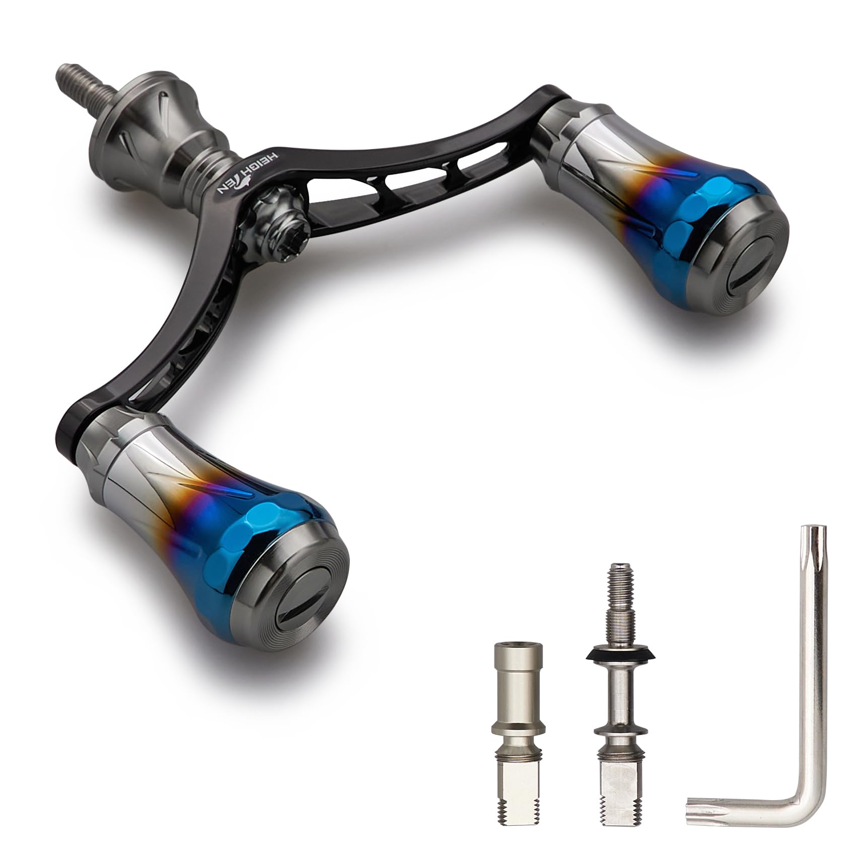 【10％OFFクーポン配布中】【送料無料】HEIGHTEN V3.0 80/98mm リール ハンドル 航空アルミ製 シマノ ダイワ 通用 スピニングリール 用 6,363円
