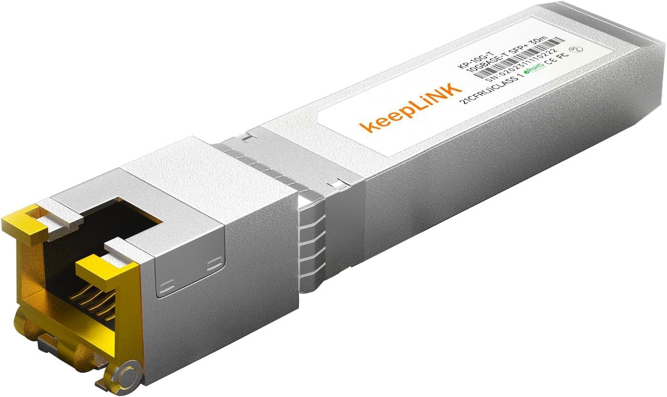 【10％OFFクーポン配布中】【送料無料】keepLiNK 10GBase-T SFP+モジュール, オート ネゴシエーション SFP to RJ45 ほとんどのブランド 6,901円