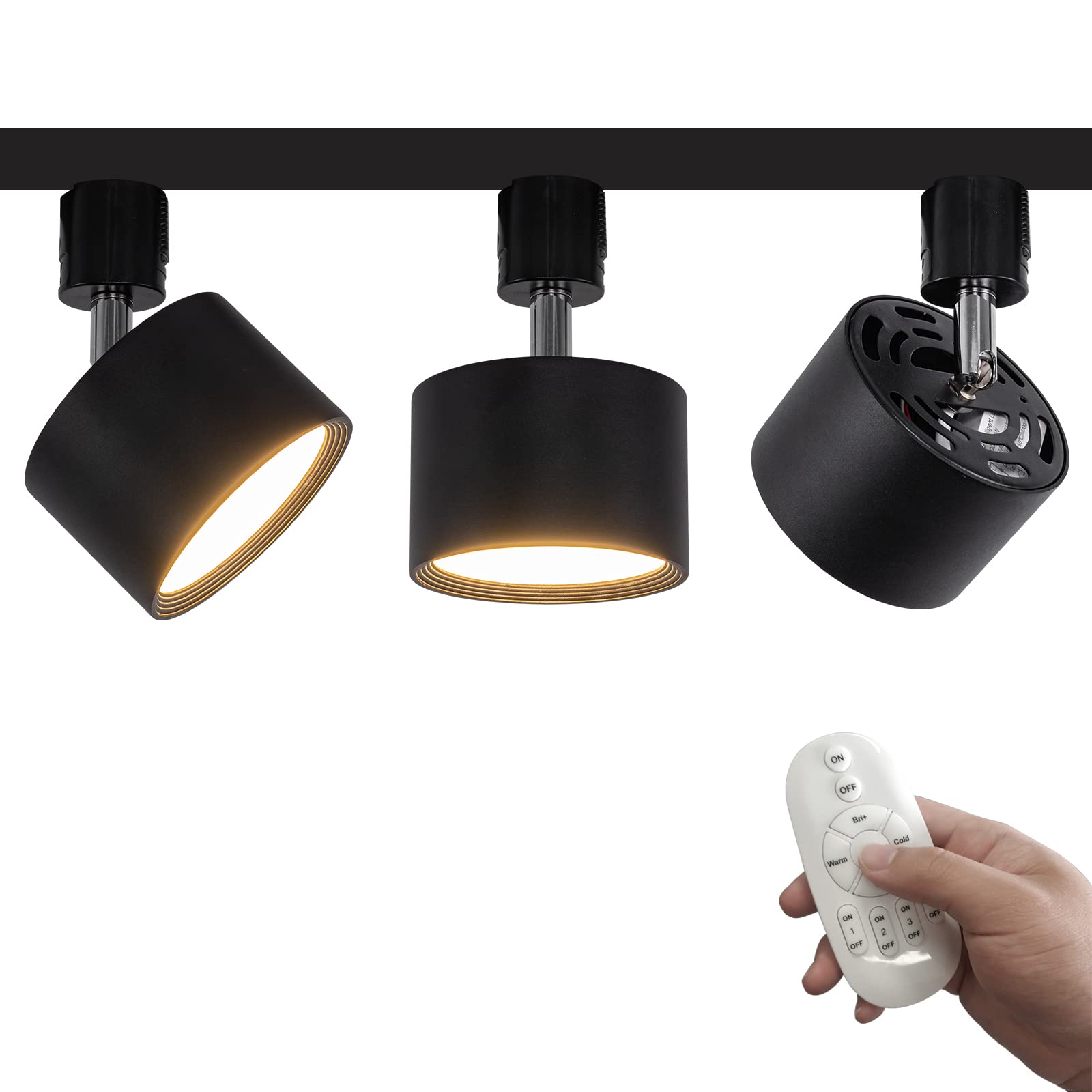 【送料無料】【10％OFFクーポン配布中】FSLiving 3個パック LED 9W ダウンライト リモコン付き 調光 調色 角度調節可 LED ライティング