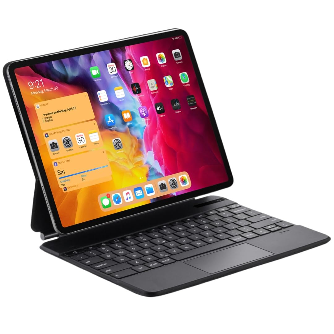 【送料無料】【10％OFFクーポン配布中】マグネット式 iPadAir13インチ M3 M2 キーボード タッチパッド バックライト付き 磁気吸着式 iPa｜デンダ店