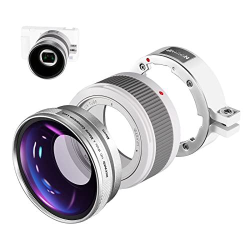 【送料無料】【10％OFFクーポン配布中】NEEWER 広角レンズ ZV1 カメラ、2 in 1 18mm HD広角 & 10x マクロ追加レンズに対応 延長チューブ