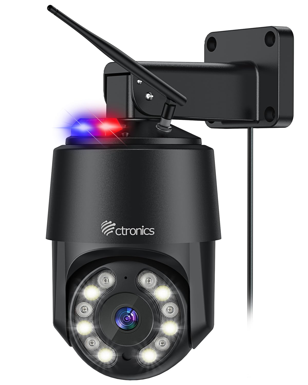 【送料無料】【10％OFFクーポン配布中】Ctronics 4K 防犯カメラ 屋外 自動追尾 監視カメラ 800万画素 人/ペット/車両検知 PC対応 5GHz対