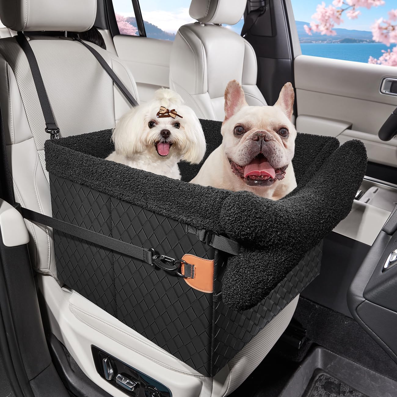 【送料無料】【10％OFFクーポン配布中】Cavoyo 犬 車 シート ドライブボックス 三重固定 助手席 後部座席 ペット 車用ベッド 型崩れしな