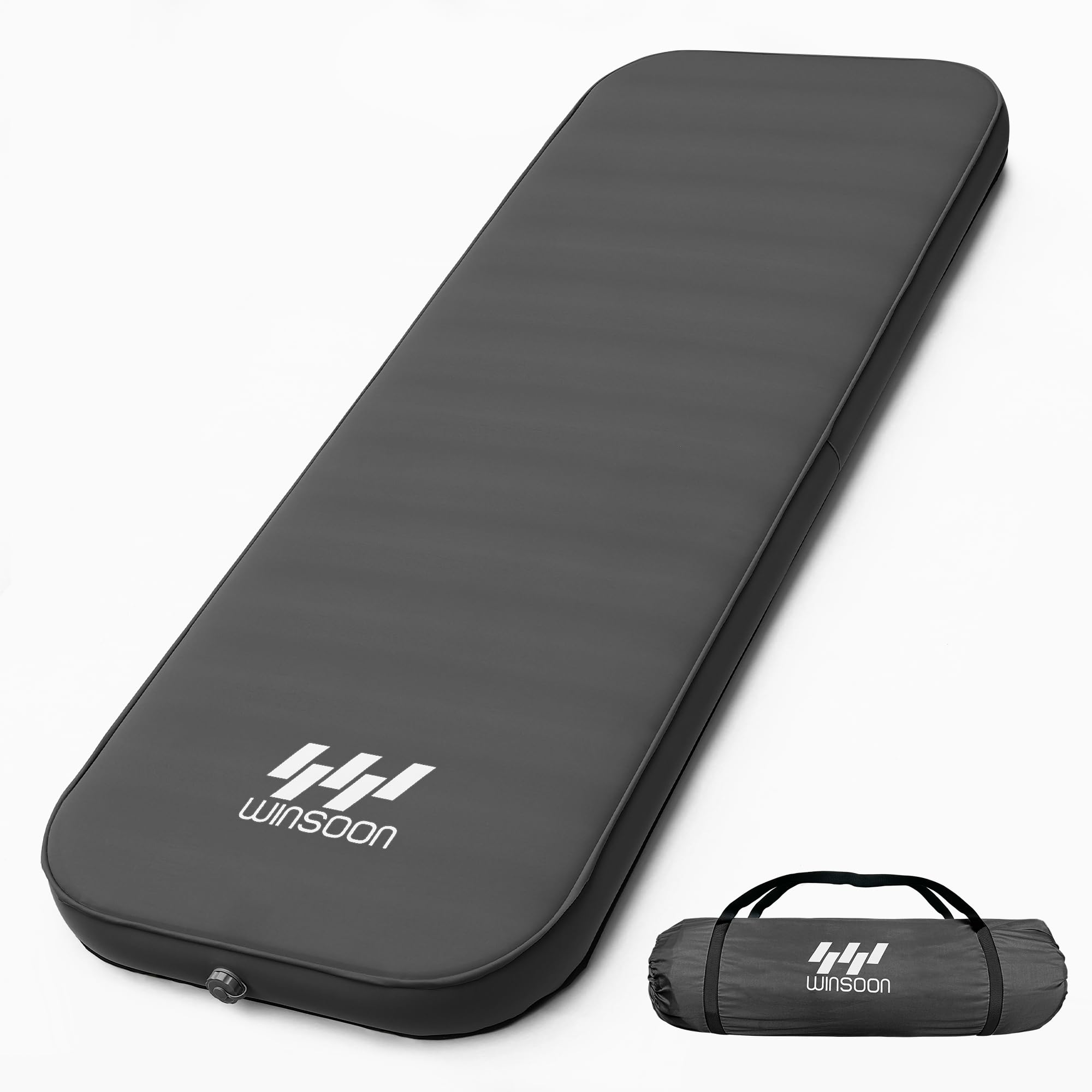 【送料無料】【10％OFFクーポン配布中】WINSOON インフレーターマット 10cm 【極上の快適性?より広い?自動膨張】 キャンプ マット エア