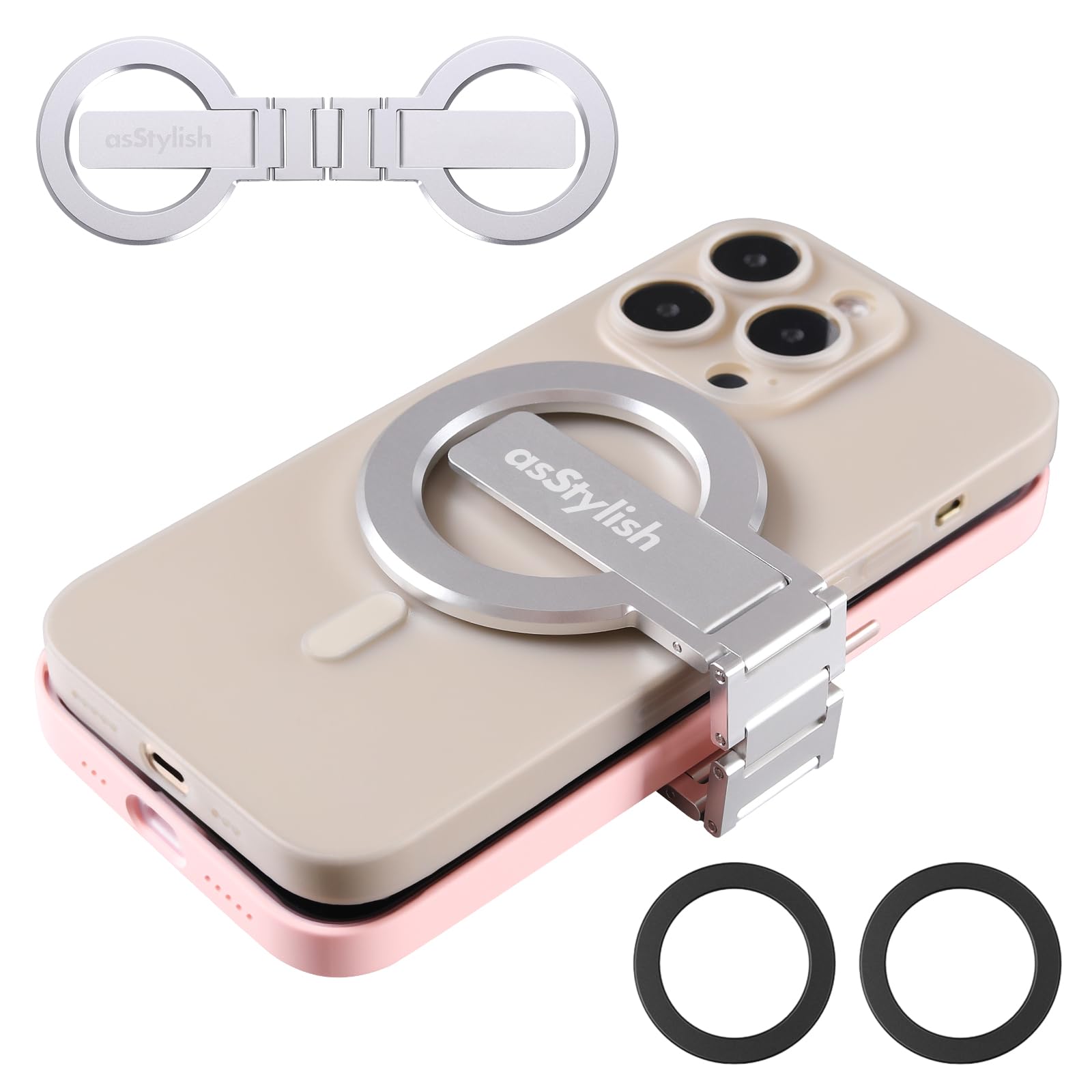 【送料無料】【10％OFFクーポン配布中】asStylish Twins Carry: iPhone と Android 用の磁気デュアル電話ホルダー | プロフェッショナル