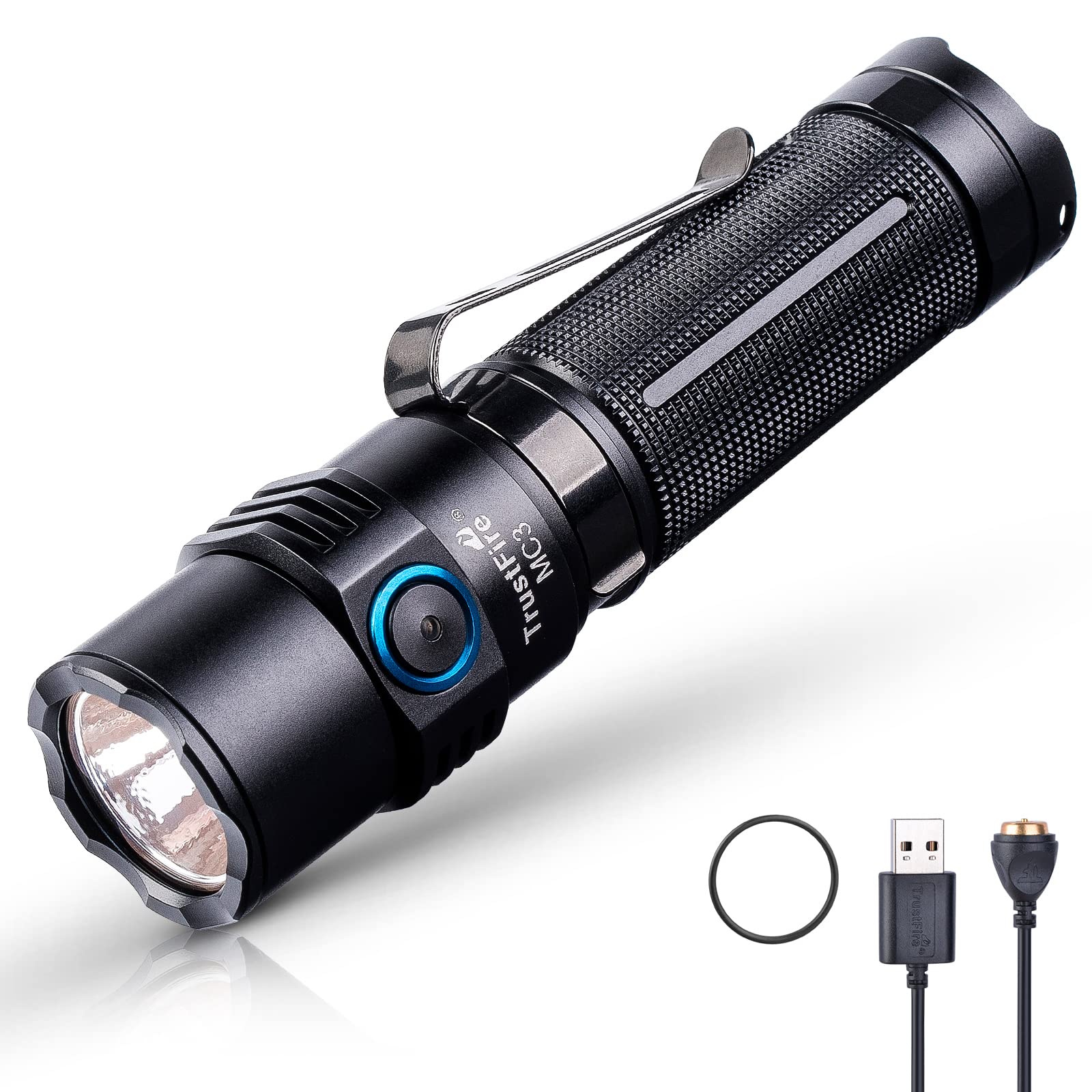 【送料無料】【10％OFFクーポン配布中】TrustFire MC3懐中電灯 強力 軍用 ledハンドライト フラッシュライト 2500ルーメン 高輝度 遠射3