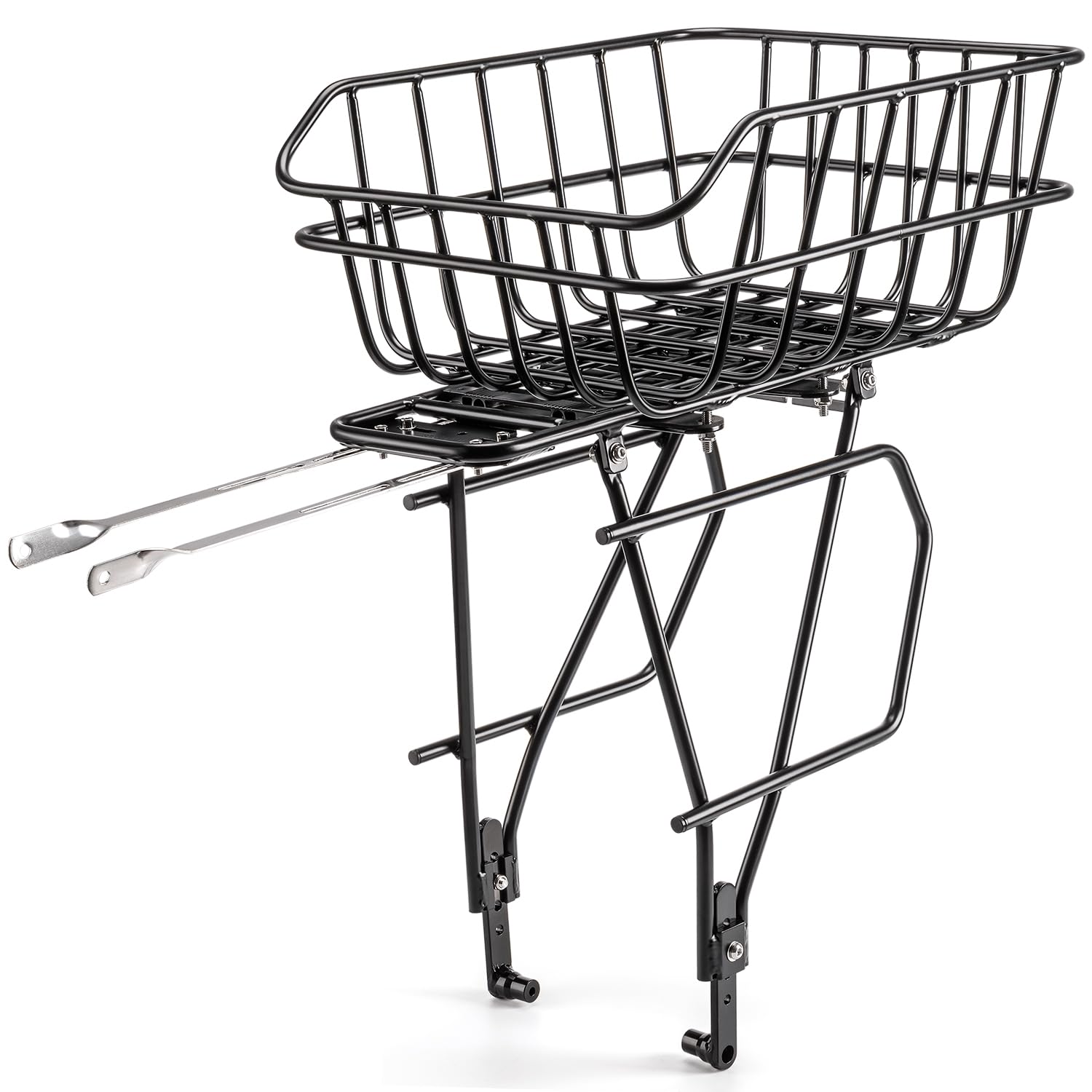 【送料無料】【10％OFFクーポン配布中】CXWXC 自転車 後ろカゴ リアキャリア 高耐久性 取付簡単 アルミ製 (CX-CL700&H522)