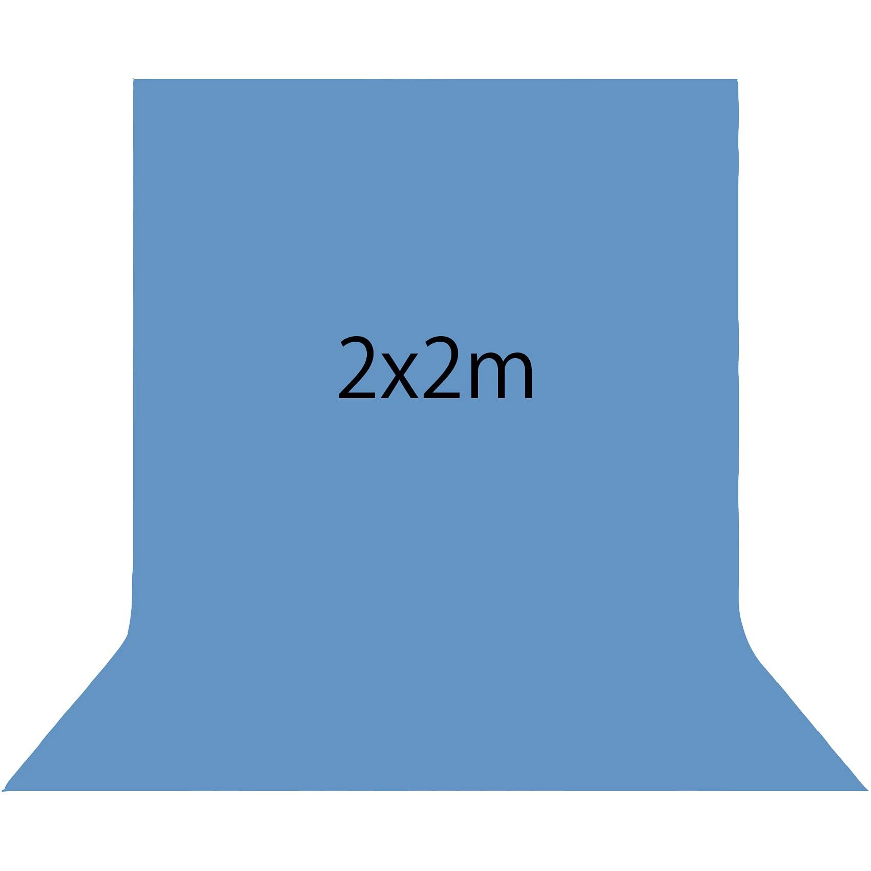 【送料無料】【10％OFFクーポン配布中】Kate 2x2m ブルー 背景布 青 撮影 背景紙 ポートレート撮影背景 フィギュア 撮影 背景 布 小道具