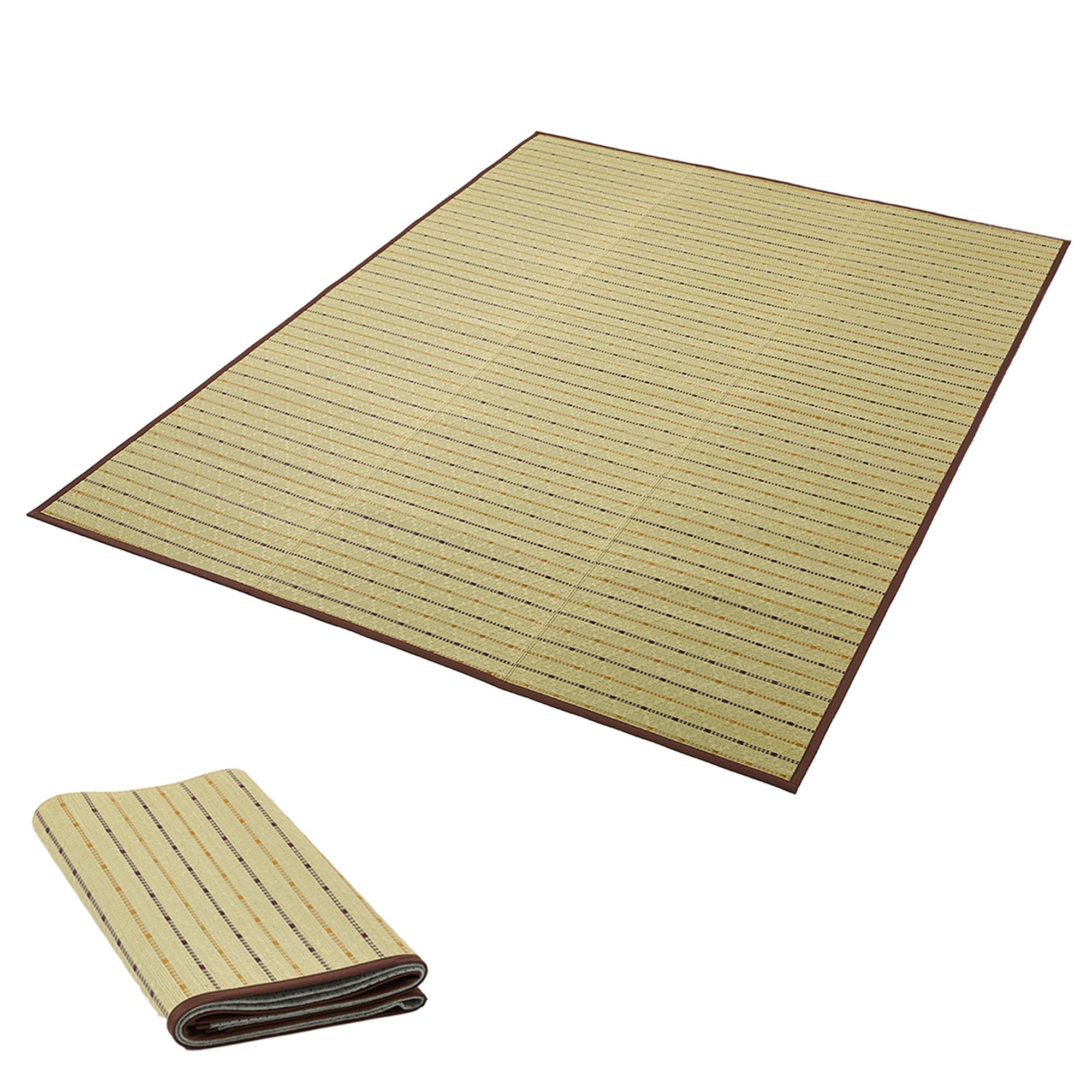 【送料無料】【10％OFFクーポン配布中】い草 ラグ ござ カーペット 180x240cm 滑り止め付き 裏張り 和風 モダン おしゃれ 和室 室内 フ