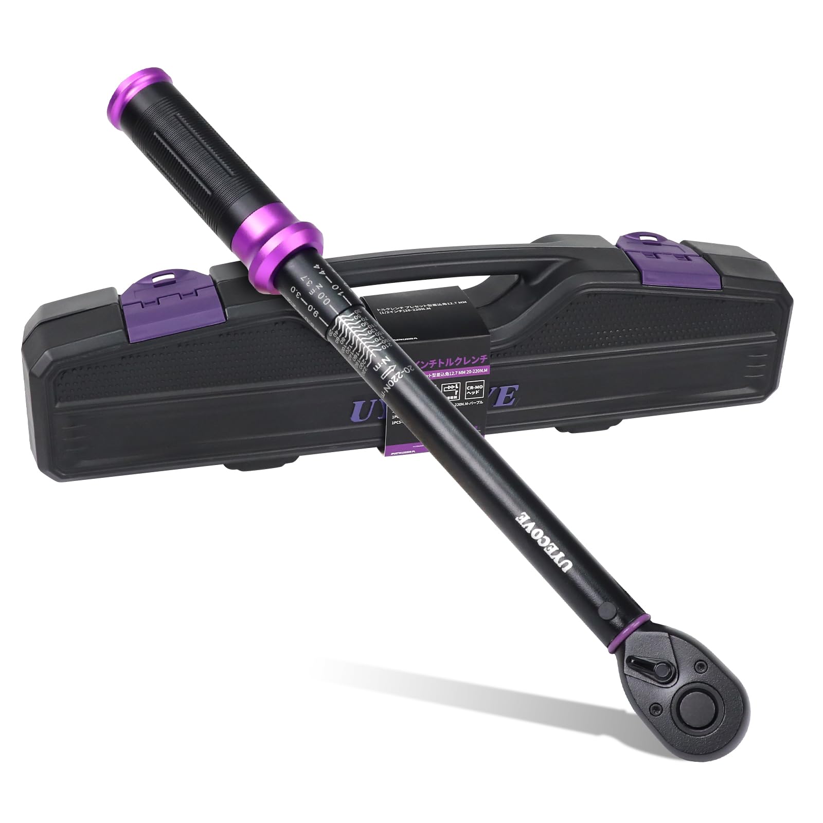 【送料無料】【10％OFFクーポン配布中】UYECOVE トルクレンチ 車 プレセット型 差込角12.7 mm (1/2インチ) 20-220N.m タイヤ交換 高精度