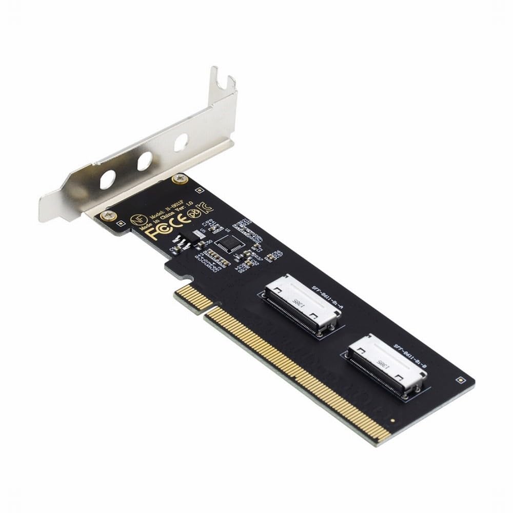 【送料無料】【10％OFFクーポン配布中】CY アダプタ PCIE4.0 PCI-Express 16x からデュアル Oculink SFF-8612 SFF-8611 8x VROC アダプ