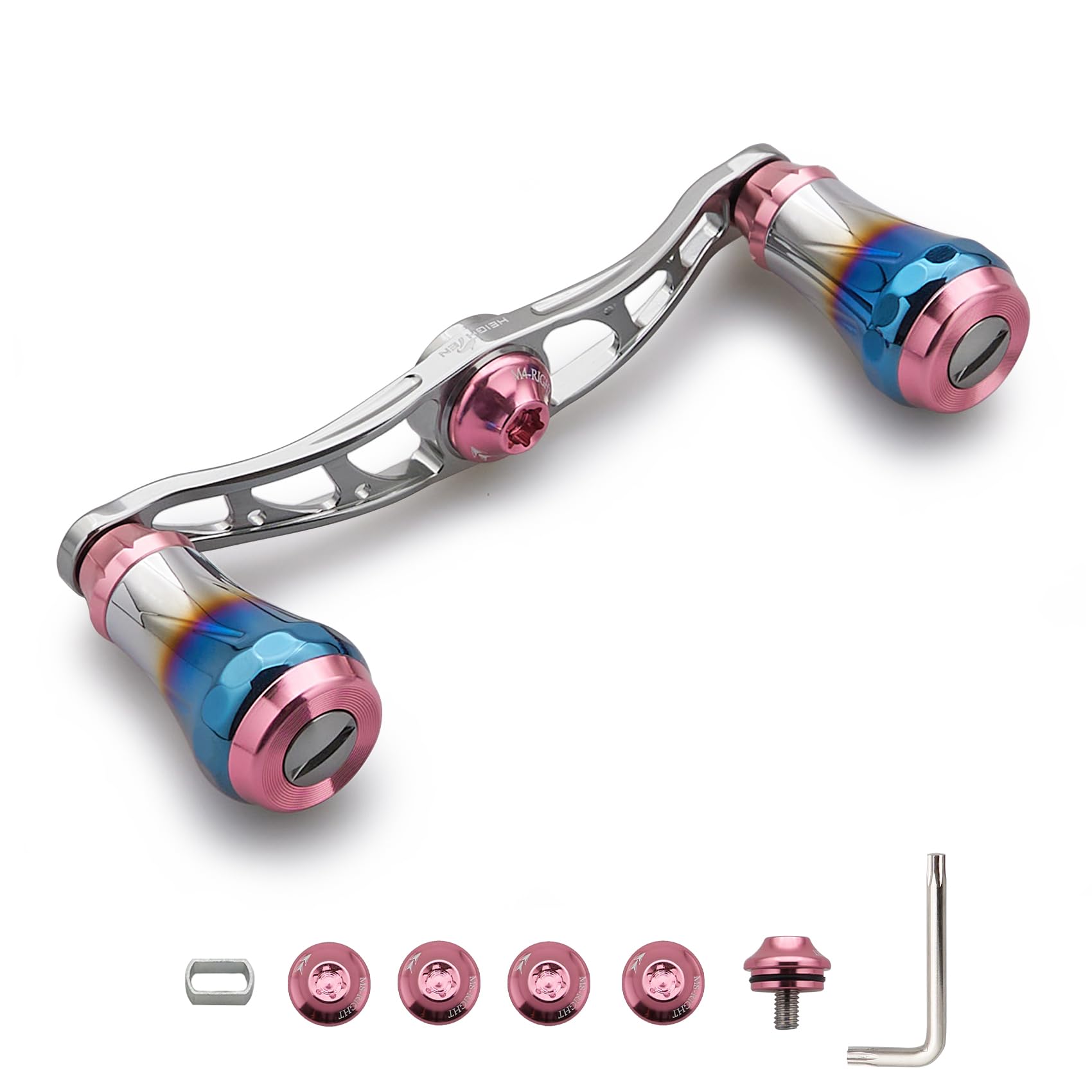 【10％OFFクーポン配布中】【送料無料】HEIGHTEN V2.0 90mm/105mm/115mm ベイト リール ハンドル シマノ(shimano) ダイワ(daiwa) アブガ