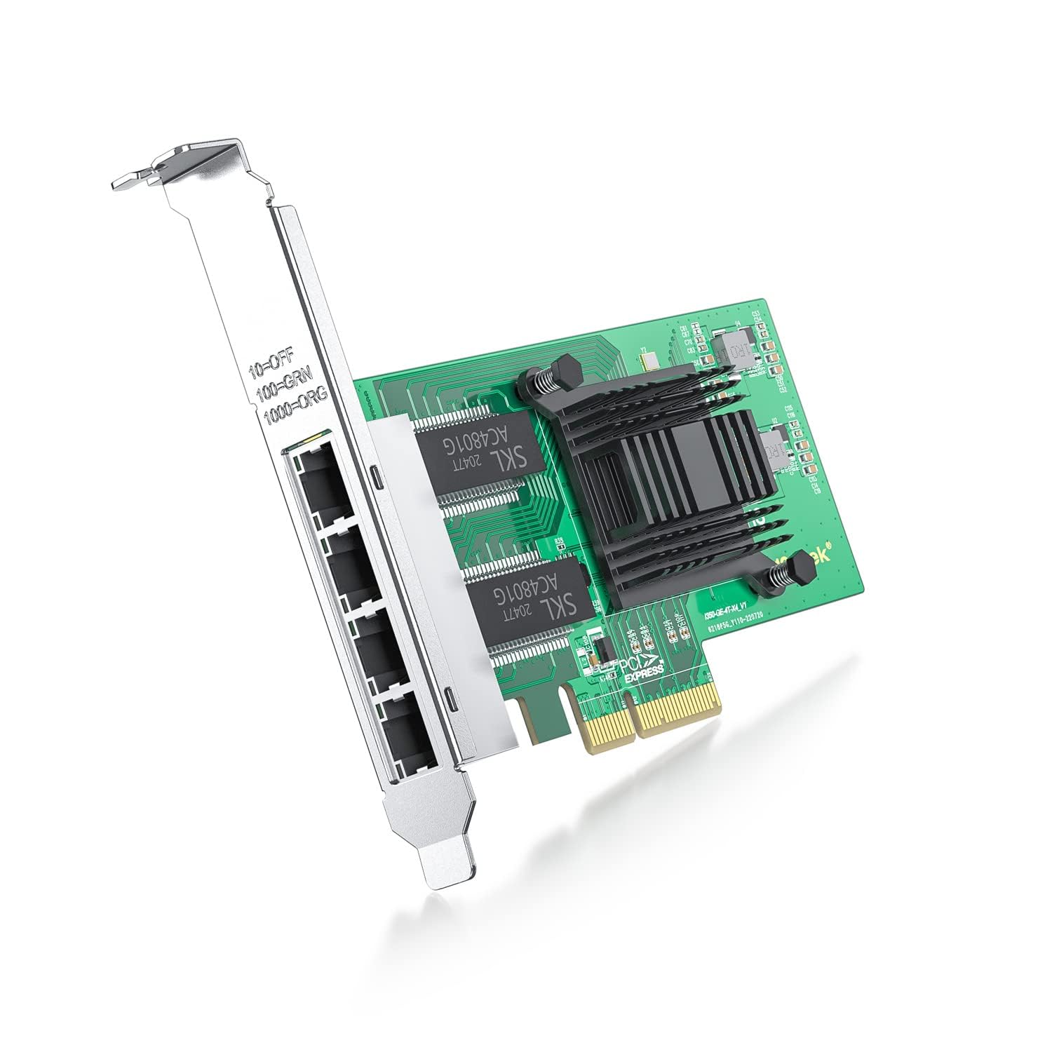 【送料無料】【10％OFFクーポン配布中】ipolex 1G Gigabit ネットワークカード(NIC),インテルI350-AM4 コントローラー付き,10/100/1000M｜デンダ店