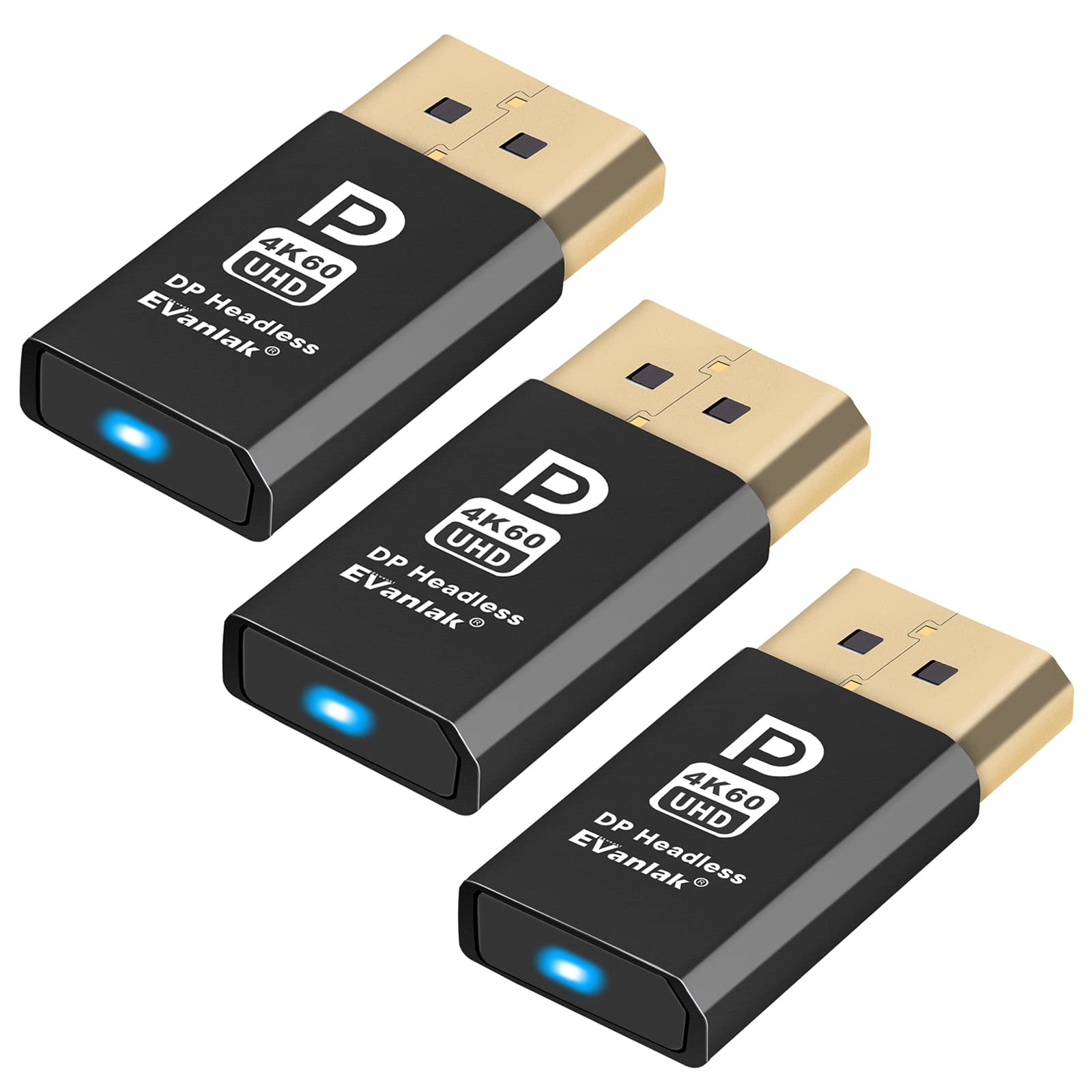【送料無料】【10％OFFクーポン配布中】EVanlak DisplayPort 4k60Hz ヘッドレス ゴースト ディスプレイエミュレータ PC DP ダミープラグ｜デンダ店