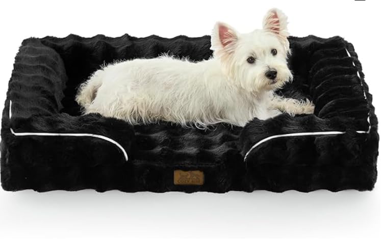 【送料無料】【10％OFFクーポン配布中】COZY KISS 犬 ベッド 猫 ベッド 冬用 整形外科サポート付き 体圧分散 老犬介護用 ソフトファーリ