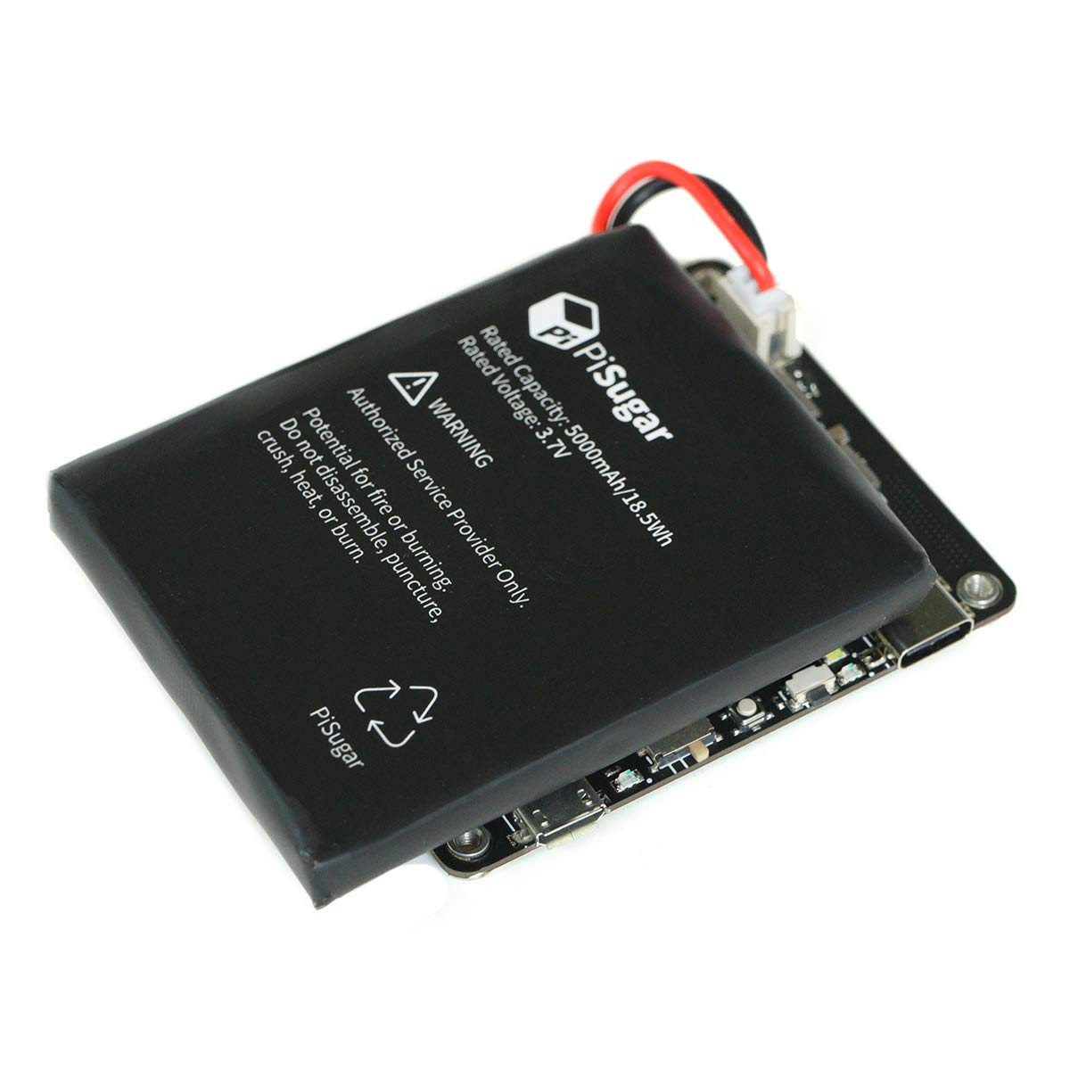 Pisugar2 Plus Portable 5000 mAh UPS Lithium Battery Power Module Platform for Every Raspberry Pi 3B/3B+/4B Model Accessories (N