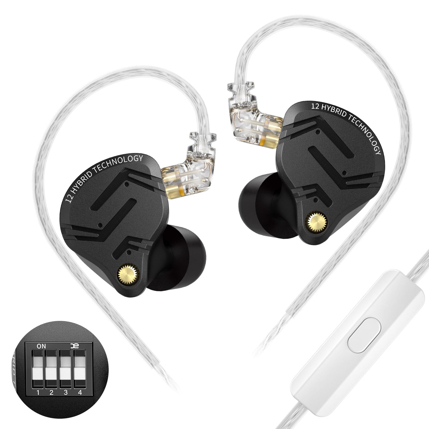 【送料無料】KZ ZS12 PROX 5BA 1DD ハイエンドイヤホン インイヤーモニター 耳掛け イヤホン 有線 カナル型 イヤモニ 前例のない聴覚体