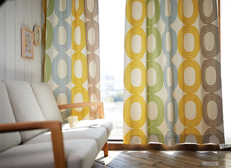 倉 スミノエ ディズニー カーテン ミッキー ドットリング Mickey Dot Ring 100 178cm 1枚入 ドレープ 大柄 輪っか 円 サークル Www Saintmarkschool Org