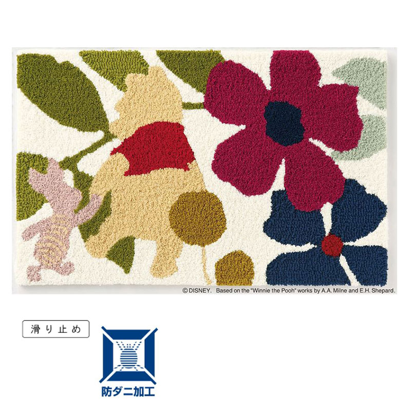 スミノエ ウォルトディズニー 引っ敷き プー/御饒舌引っ敷き（POOH/Talk MAT）50×80珊 熊のプーさん ピグレット 引っ敷き愛くるしい DMP-4030
