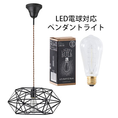 ライト ペンダントライト 電球 電気 照明 照明器具 1灯 おしゃれ 天井 スチール シンプル 電球付き LED電球対応可能 送料無料 北欧 アウトレット R&N / LHT-726