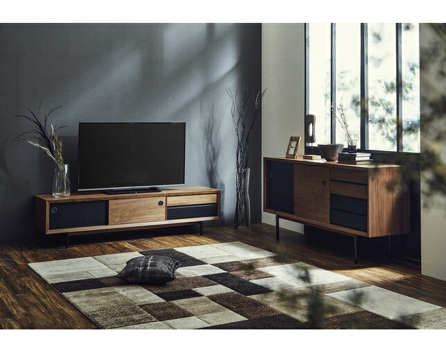 Mono テレビボード ローボード 180 無垢材 Tv台 ウォールナット 引き戸 和家具 レトロ 和モダン 襖 ビンテージ系 ミッドセンチュリー 家具 日本製 国産 レトロ アンティーク系 和モダン 和風 和室 台輪タイプ Theceramicstore Co Uk