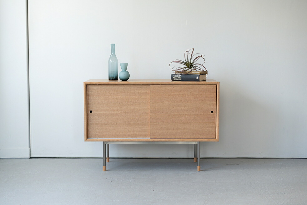 楽天市場】キャビネット 木製 サイドボード 幅65 オーク リビング 収納