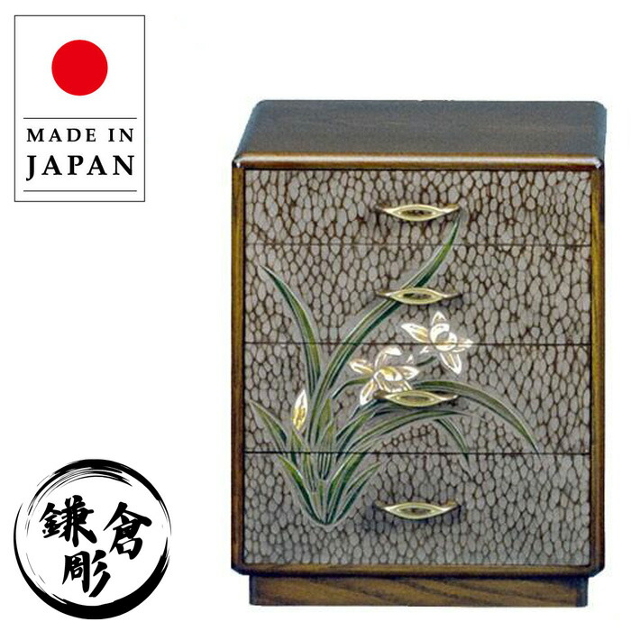 楽天市場】鎌倉彫 便箋入れ 小物入れ 引き出し 収納 整理箱 木製