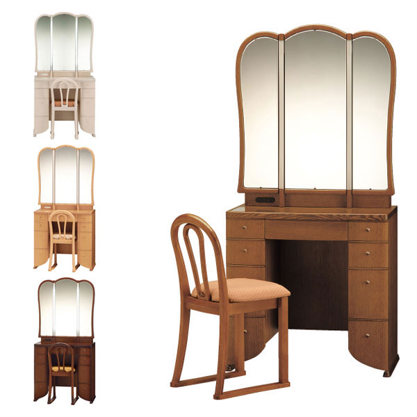 楽天市場】ドレッサー 三面鏡 おしゃれ アンティーク調 日本製 国産