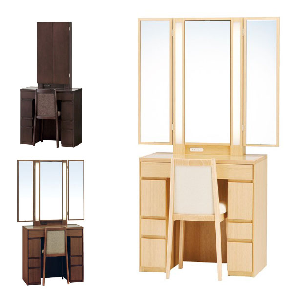 楽天市場】【開梱設置無料】 カリモク ドレッサー おしゃれ 三面鏡