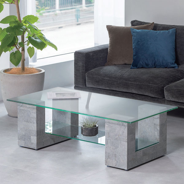 アルテジャパン モダン ローテーブル ガラステーブル インテリア