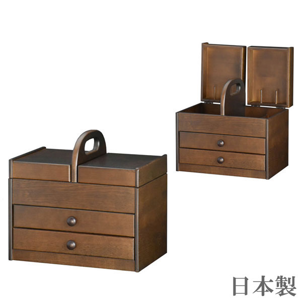 円 ショッピング ソーイングボックス 木製 裁縫箱 おしゃれ 針箱 日本製 裁縫道具入れ 国産 裁縫道具収納 和風 敬老の日 母の日 送料無料 通販 H4385