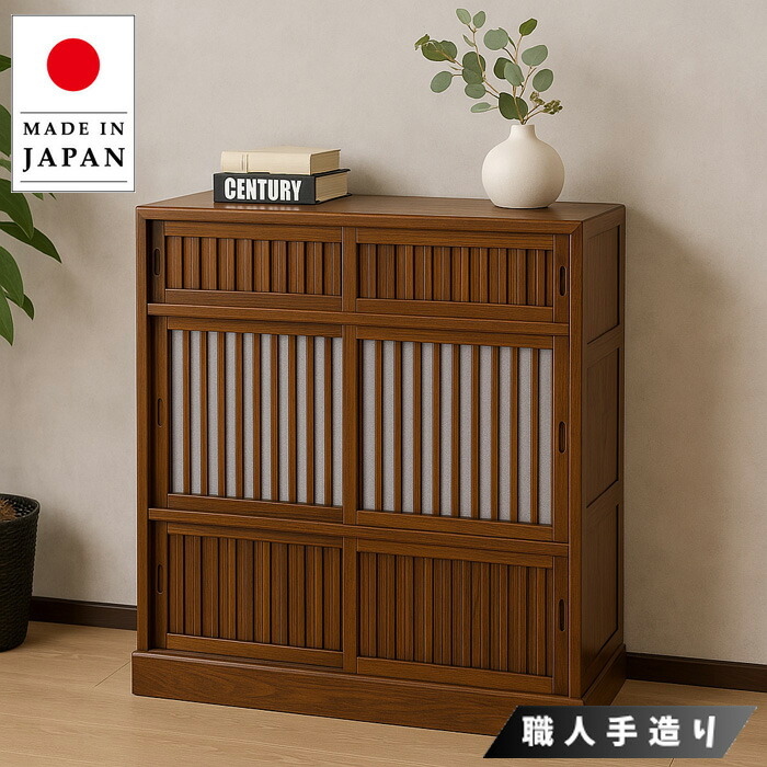 楽天市場】【開梱設置無料】 水屋箪笥 アンティーク 食器棚