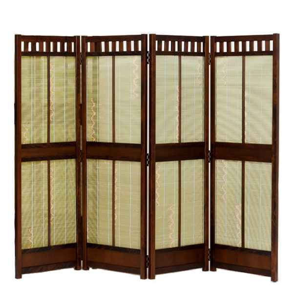 21激安通販 衝立 和風 簾屏風 おしゃれ 屏風 国産 パーテーション 4連 パーテーション 折りたたみ 間仕切り 日本製 スクリーン 高級 送料無料 通販 Mag 屏風 Indonesiadevelopmentforum Com