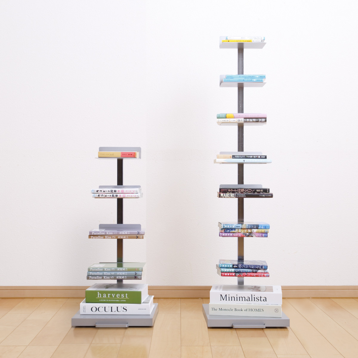 herman miller ブックシェルフ　ブックタワー 楽天市場】【値下げ】ブックタワー スチール製 ハイタイプ 8段 幅30 高