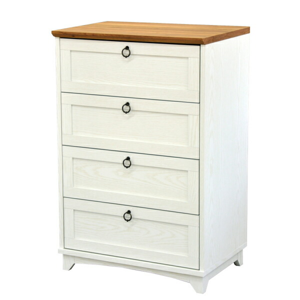 チェスト 4段 白家具 引出し 白家具 送料無料 Charlotte オシャレで可愛いフレンチスタイルのチェスト おしゃれ フレンチカントリー 引き出し 幅60cm 4段チェスト タンス たんす 衣類収納 小物収納 引出 引出し カントリー 大人可愛い ホワイト 白 おしゃれ ひとり