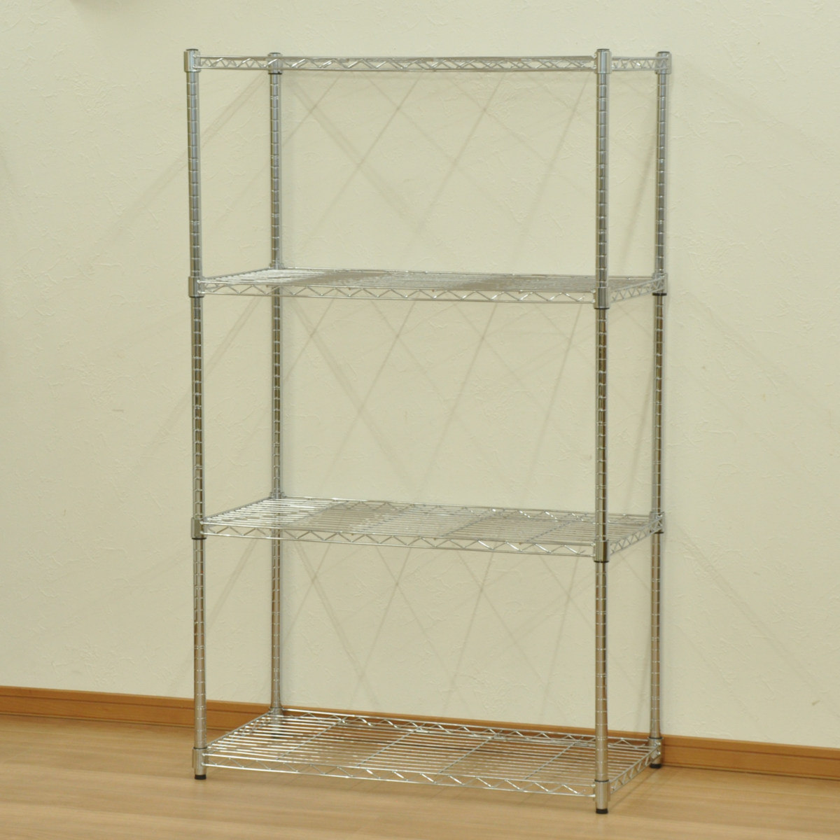 スチールラック 4段 奥行き45 幅90cm （ 送料無料 ラック 収納棚 シェルフ スチール リビング収納 収納 収納ラック 飾り棚 棚 ディスプレイラック スチール製 ） 【39ショップ】