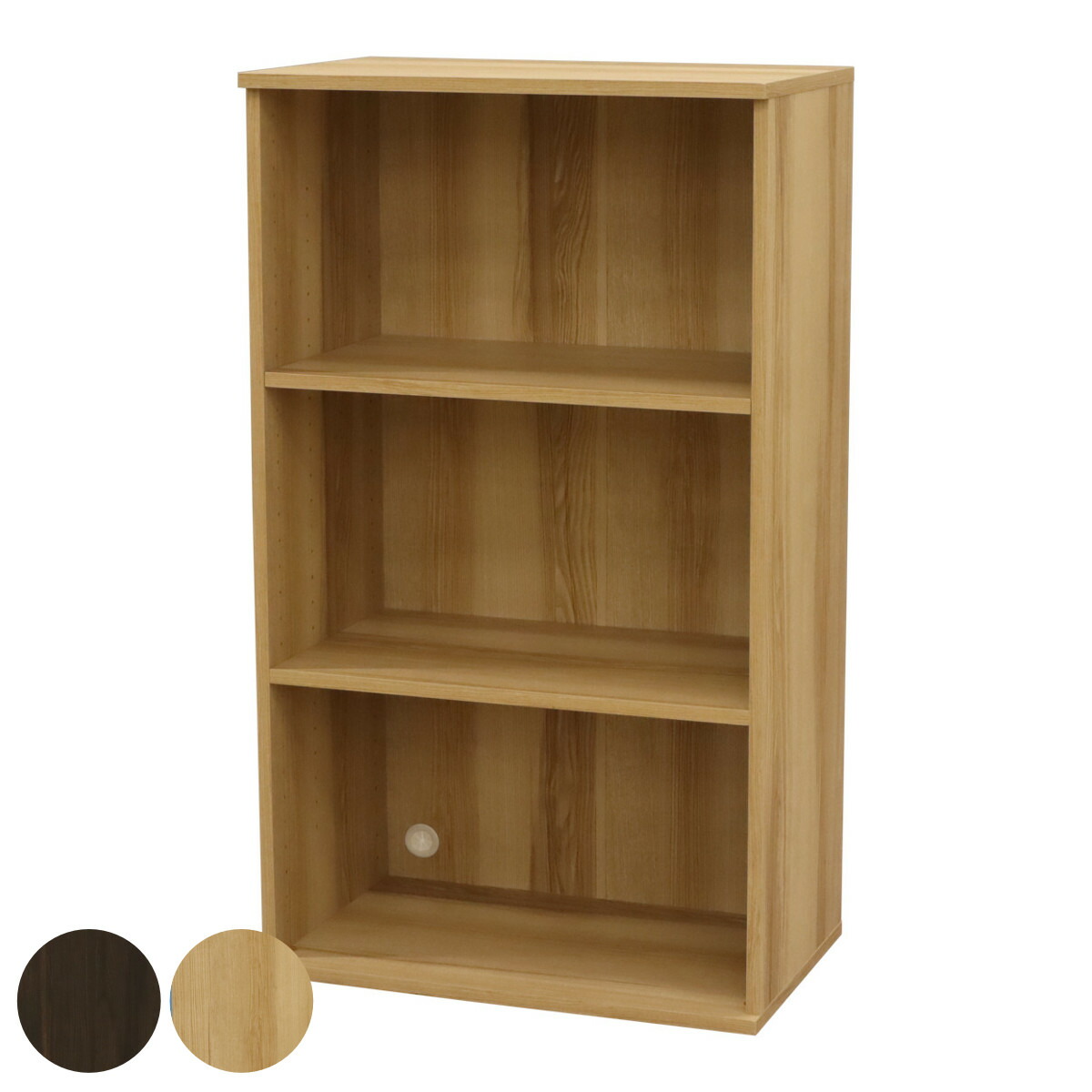 ベースユニット 3段 組合せ家具 VAシリーズ 約幅64cm （ ラック シェルフ 収納 家具 棚 本棚 組合わせ A4対応 飾り棚 ディスプレイ ブラウン ナチュラル ）【39ショップ】｜インテリアパレット
