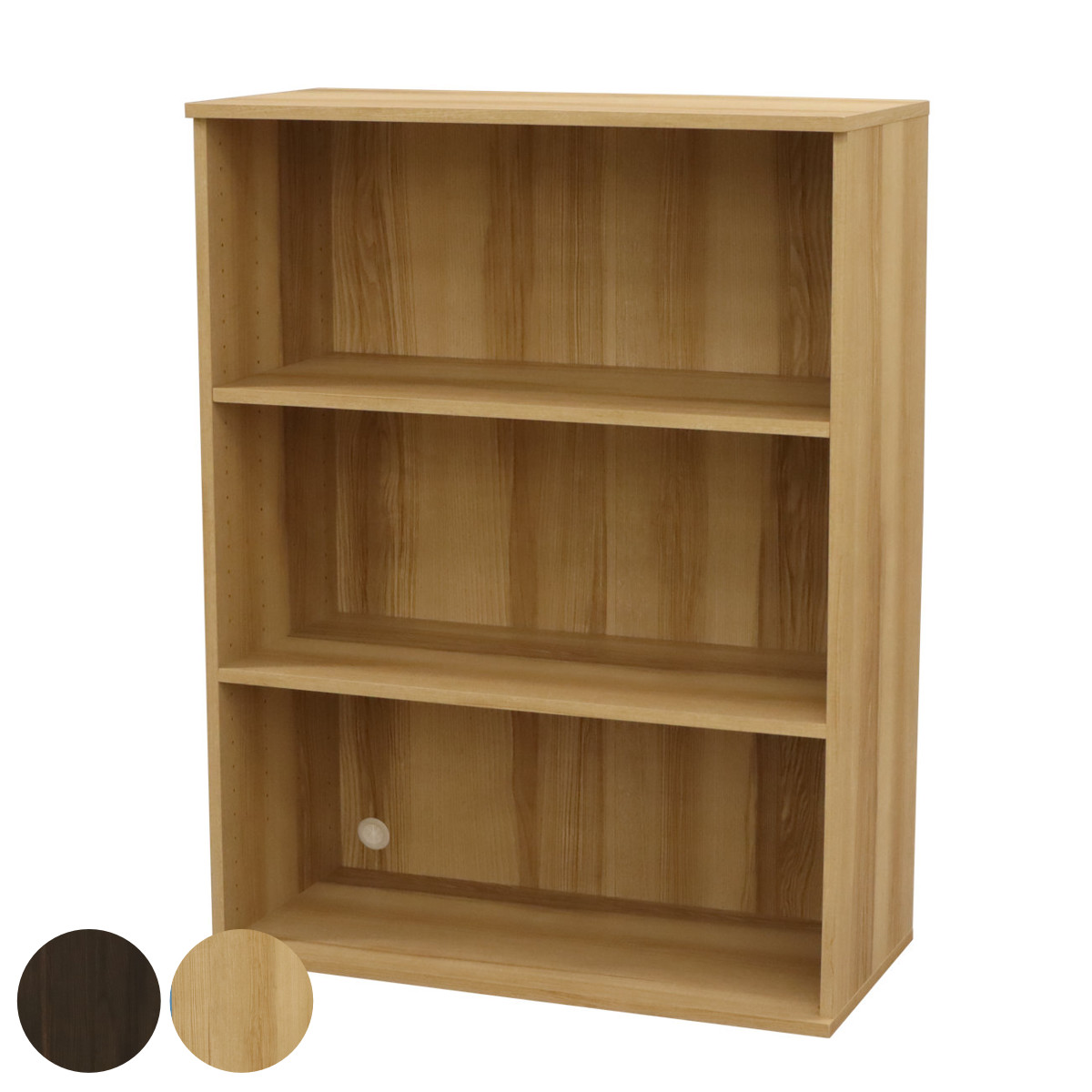 ベースユニット 3段 組合せ家具 VAシリーズ 約幅84cm （ ラック シェルフ 収納 家具 棚 本棚 組合わせ A4対応 飾り棚 ディスプレイ ブラウン ナチュラル ）【39ショップ】 11,966円