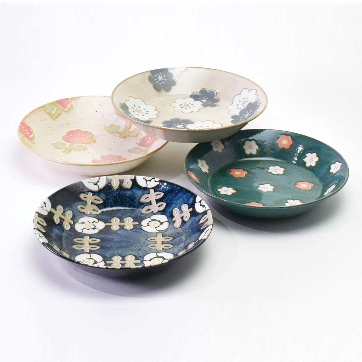 楽天市場】ノルディックフラワー パスタ皿4枚揃 198510 食器 セット