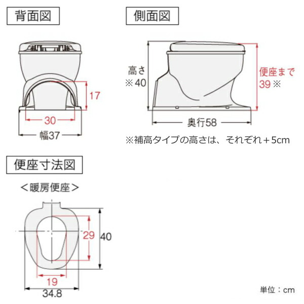 工事不要で和式トイレが洋式トイレに早変わり リフォームトイレ 暖房 和式トイレ用 簡易 暖房便座 補高スペーサー 5cm 後付け 段差なし 工事不要 据置式 サニタリエース Od 介護用品 送料無料 洋式便座 和式トイレ 簡易 設置 介護 洋式 トイレ 後付け かぶせるだけ