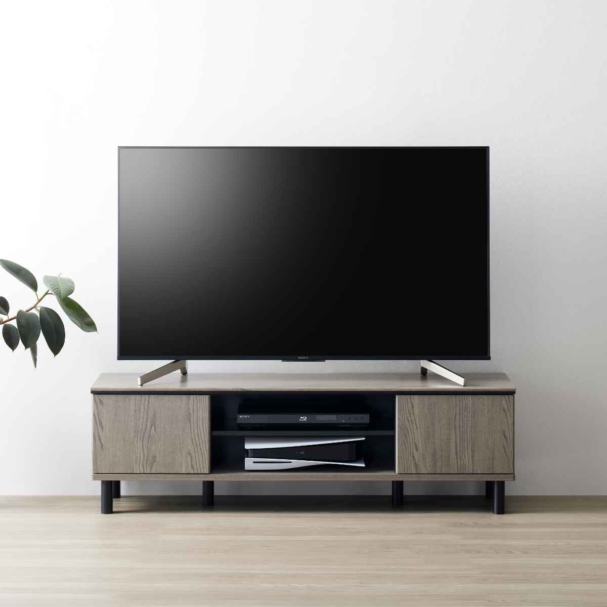 テレビ台 AVボード モダンデザイン クロフール 幅137cm （ テレビボード TV台 TVボード テレビラック テレビ モダン 収納 リビング収納 お掃除ロボット対応 グレージュ ） 【39ショップ】 14,454円