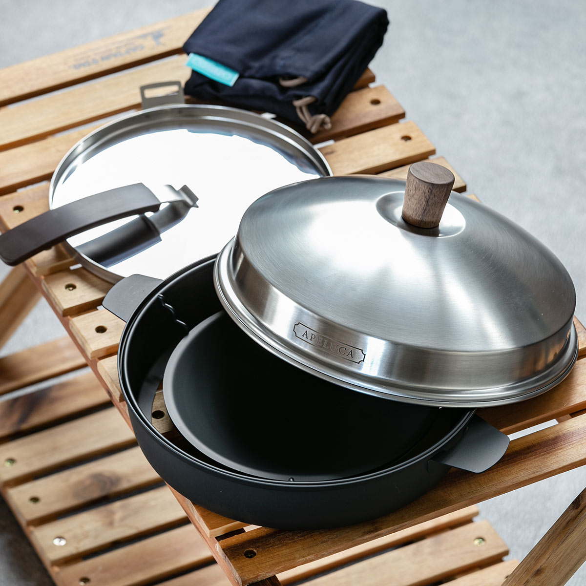 楽天市場】アペルカ ピザオーブンポット レシピ 収納袋付き オークス