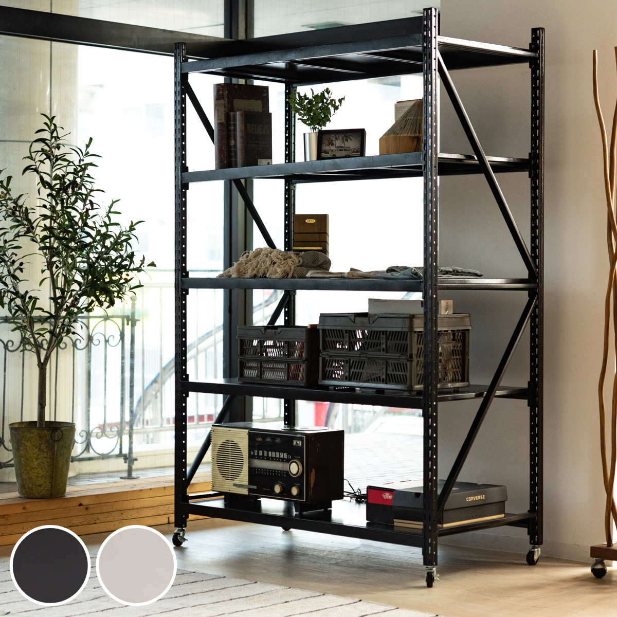 ボルトラック　飾り棚 楽天市場】ボルトレスラック ラック スチールラック 5D 5段 オープン